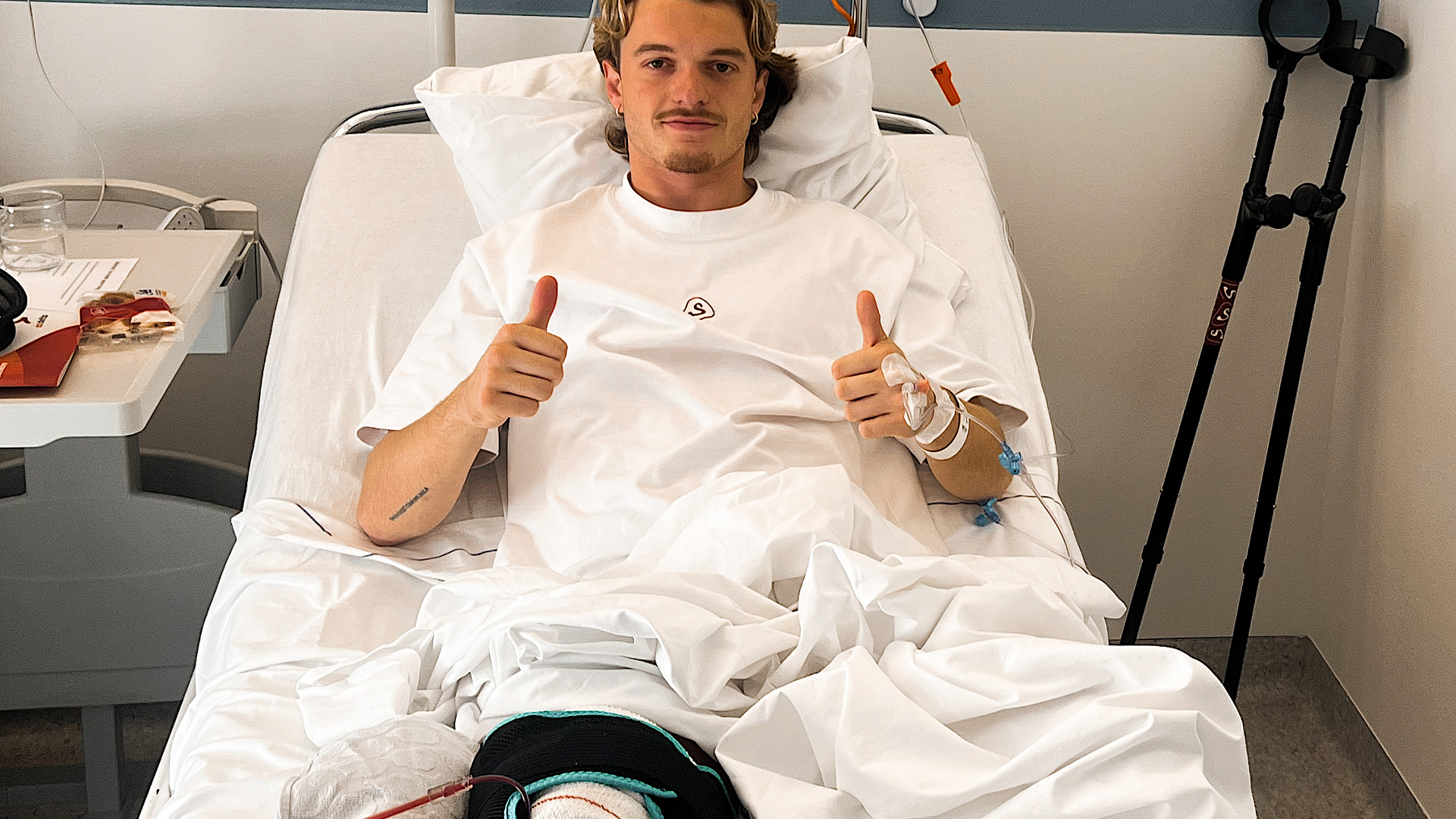 Aske Sampers succesvol geopereerd aan knie